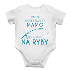 Pakuj moje pieluchy mamo - ryby - body dziecięce z nadrukiem