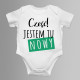 Jestem tu nowy - body dziecięce z nadrukiem