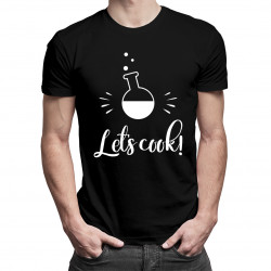 Let's cook - męska koszulka z nadrukiem