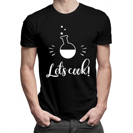 Let's cook - męska koszulka z nadrukiem