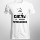Jestem kluczem do Twojego nowego domu - męska koszulka z nadrukiem