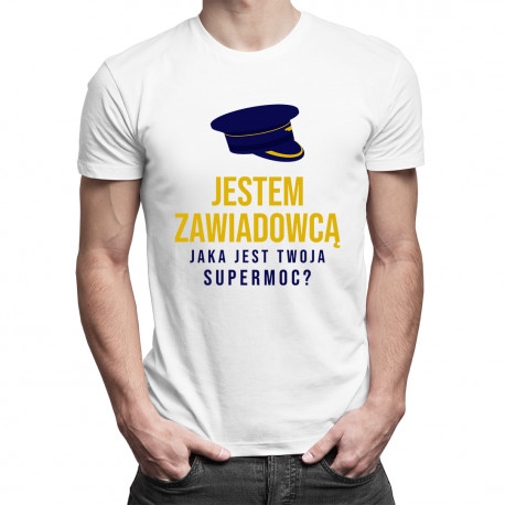 Jestem zawiadowcą - męska koszulka z nadrukiem
