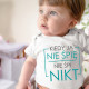 Kiedy ja nie śpię nie śpi nikt - body z nadrukiem