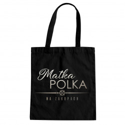 Matka polka na zakupach - torba z nadrukiem