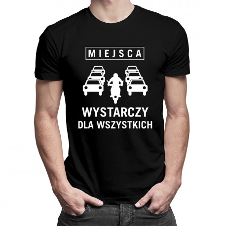 Miejsca wystarczy dla wszystkich - męska koszulka z nadrukiem