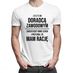 Jestem doradcą zawodowym - męska koszulka z nadrukiem