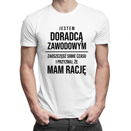 Jestem doradcą zawodowym - męska koszulka z nadrukiem