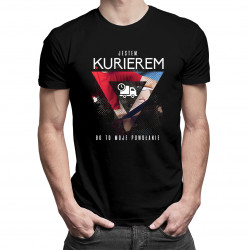 Jestem kurierem, bo to moje powołanie - męska koszulka z nadrukiem
