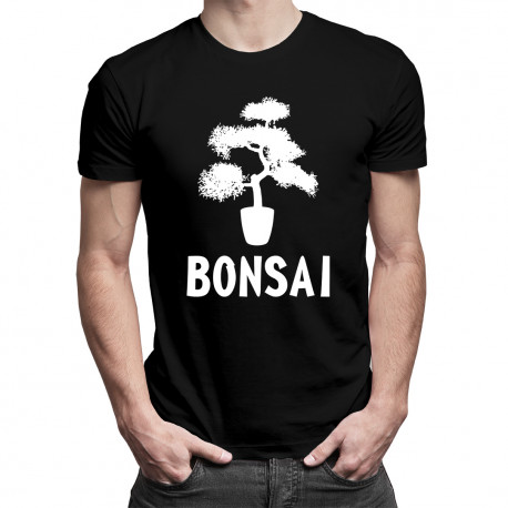 Drzewko bonsai - męska koszulka z nadrukiem