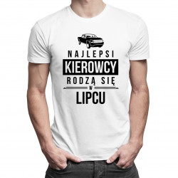 Najlepsi kierowcy rodzą się w lipcu - męska koszulka z nadrukiem