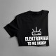 Elektronika to nie hobby - męska koszulka z nadrukiem