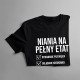 Niania na pełny etat - damska koszulka z nadrukiem