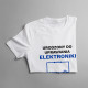 Urodzony do uprawiania elektroniki - męska koszulka z nadrukiem