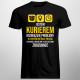 Jestem kurierem - rozwiązuję problemy - męska koszulka z nadrukiem
