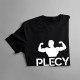 Plecy same się nie zrobią - męska koszulka z nadrukiem