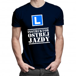 Instruktor ostrej jazdy - męska koszulka z nadrukiem
