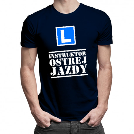 Instruktor ostrej jazdy - męska koszulka z nadrukiem