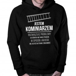 Jestem kominiarzem - męska bluza z nadrukiem