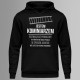 Jestem kominiarzem - męska bluza z nadrukiem