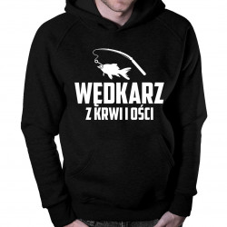 Wędkarz z krwi i ości - męska bluza z nadrukiem