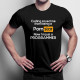 Coding saved me from being a pornstar, now i'm just a programmer - męska koszulka z nadrukiem