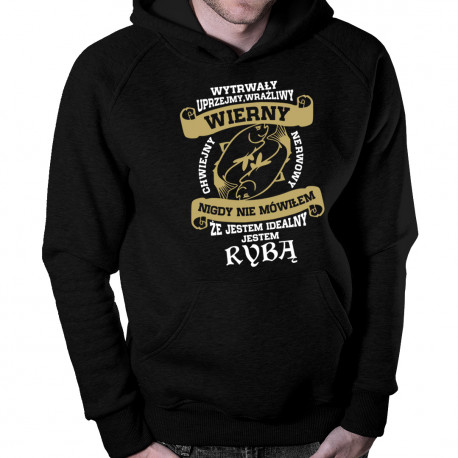 Jestem rybą - męska bluza z nadrukiem