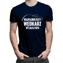 Najfajniejszy wędkarz w całej wsi - męska koszulka z nadrukiem