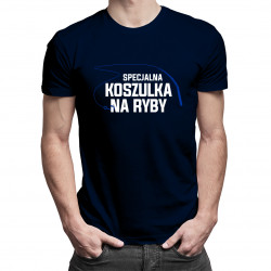 Specjalna koszulka na ryby - męska koszulka z nadrukiem