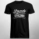Legendy rodzą się w Styczniu - męska koszulka z nadrukiem