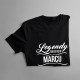 Legendy rodzą się w Marcu - męska koszulka z nadrukiem