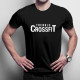 Trenuję crossfit - męska koszulka z nadrukiem