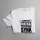 Zajebista matka super fajnego syna urodzonego w marcu - damska koszulka z nadrukiem