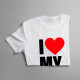 I love my boyfriend - damska koszulka z nadrukiem