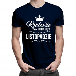 Królowie rodzą się w listopadzie - męska koszulka z nadrukiem