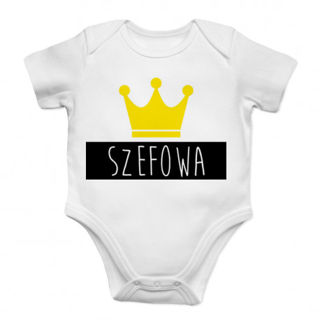 Szefowa - body dziecięce z nadrukiem