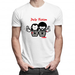 Pulp Fiction Cartoon - męska koszulka z nadrukiem