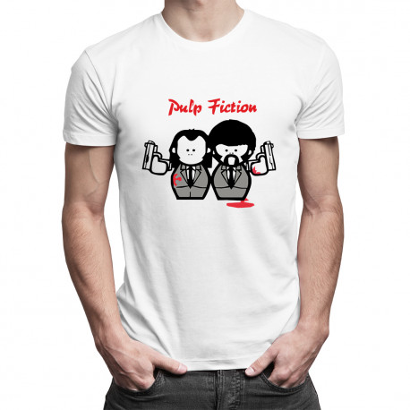 Pulp Fiction Cartoon - męska koszulka z nadrukiem