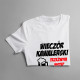 Wieczór kawalerski - trzeźwym wstęp wzbroniony - męska koszulka z nadrukiem