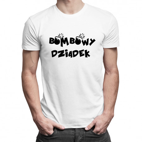 Bombowy dziadek - męska koszulka z nadrukiem