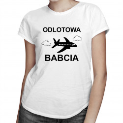 Odlotowa babcia - damska koszulka z nadrukiem
