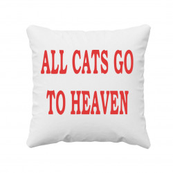 All cats go to heaven - poduszka z nadrukiem