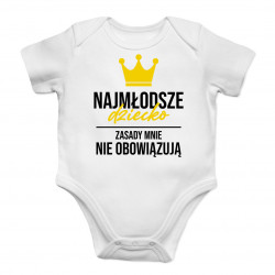 Najmłodsze dziecko - body dziecięce z nadrukiem