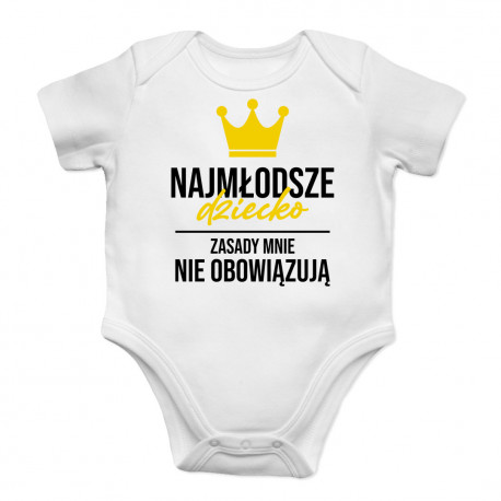 Najmłodsze dziecko - body dziecięce z nadrukiem