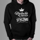 Królowie rodzą się w styczniu – męska bluza z nadrukiem