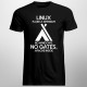 Linux is like a wigwam - męska koszulka z nadrukiem