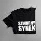 Szwarny synek - męska koszulka z nadrukiem