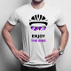 Enjoy the ride -  męska koszulka z nadrukiem