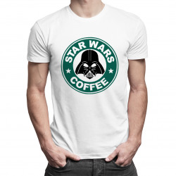 Star Wars Coffee - męska koszulka z nadrukiem