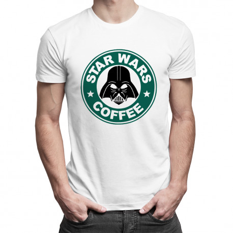 Star Wars Coffee - męska koszulka z nadrukiem
