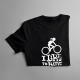 I like to ride bikes - męska koszulka z nadrukiem
